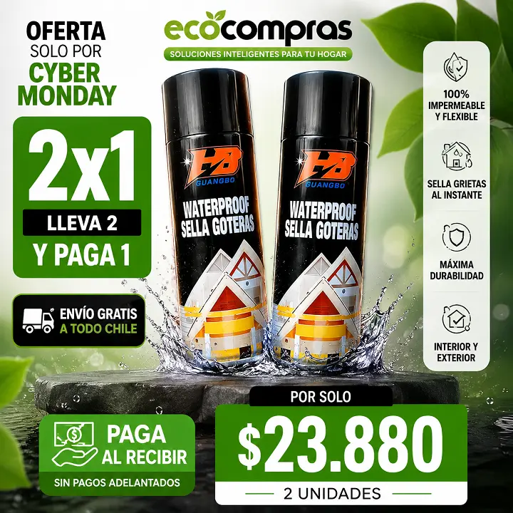 Sellador Impermeable en Spray para Techos y Terrazas