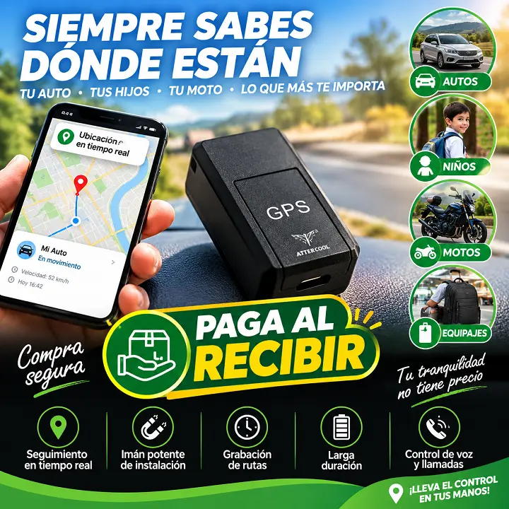 Mini GPS Magnético Portátil: Localiza en Tiempo Real a Quien Más Quieres (o Proteges)