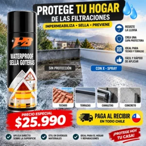 Sellador Impermeable en Spray para Techos y Terrazas